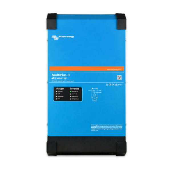 Descubre el Inversor Cargador Victron MultiPlus-II 24V 3kVA 70-32 230V GX: una solución práctica, moderna y accesible.