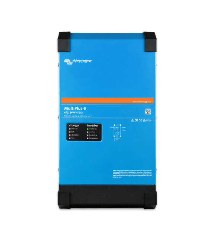 Descubre el Inversor Cargador Victron MultiPlus-II 24V 3kVA 70-32 230V GX: una solución práctica, moderna y accesible.