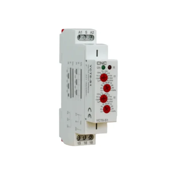 ¿Buscas algo confiable? El Rele de alternacia YCT8-S1 1NO 1NC 0.1~100dias cumple con lo que necesitas y más.