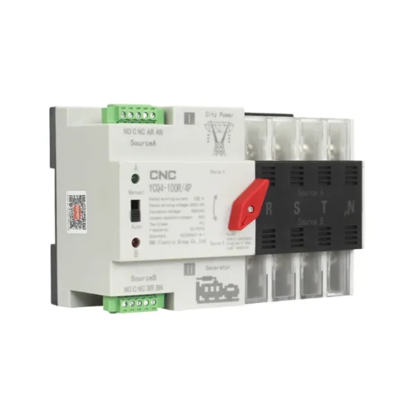 ¿Buscas algo confiable? El Switch de transferencia automatica YCQ4-100R-4P cumple con lo que necesitas y más.