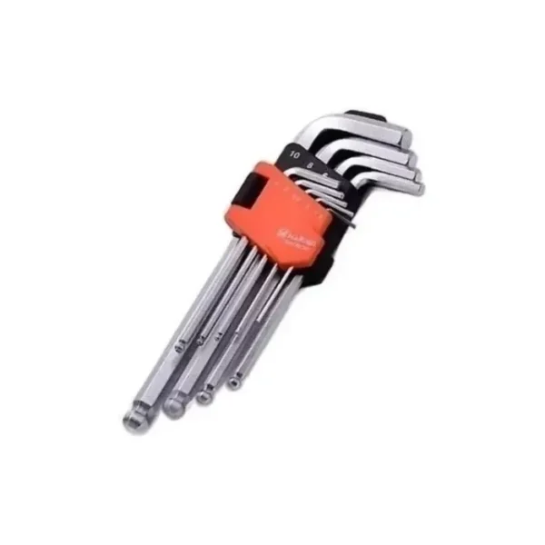Con el Set llaves allen largas con bola 9pcs harden obtendrás un producto confiable, pensado para adaptarse a tus necesidades diarias.