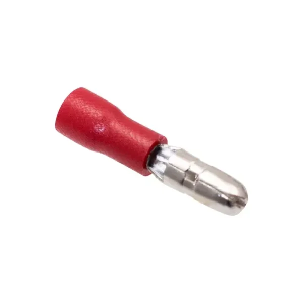 ¿Buscas algo confiable? El Terminal Mcho Bala Aislado Rojo (4mm // 22-16AWG) cumple con lo que necesitas y más.