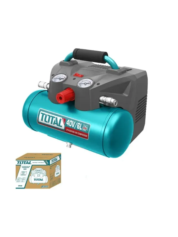 COMPRESOR DE AIRE AUTOMATICO INALAMBRICO 2 X 20V TOTAL ha sido diseñado para brindar comodidad y alto rendimiento en su categoría.