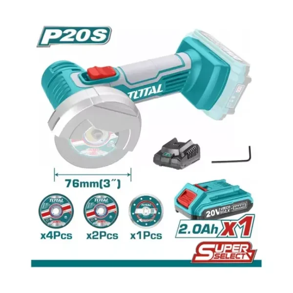 El MINI CORTADOR 3" INALAMBRICA 20V TOTAL es una excelente opción para quienes buscan calidad, funcionalidad y estilo.