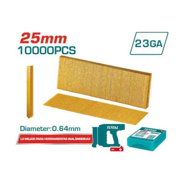 Descubre el CLAVADORA INALAMBRICA 35MM 20V TOTAL: una solución práctica, moderna y accesible.
