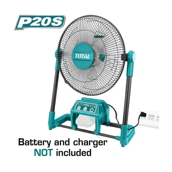 El VENTILADOR INALAMBRICO 20V 13" LITIO-ION TOTAL es una excelente opción para quienes buscan calidad, funcionalidad y estilo.