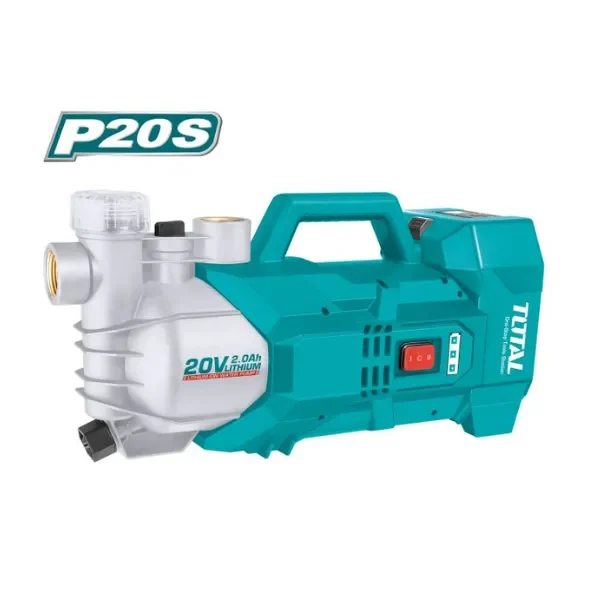 BOMBA DE AGUA INALAMBRICA 20V 180W TOTAL ha sido diseñado para brindar comodidad y alto rendimiento en su categoría.