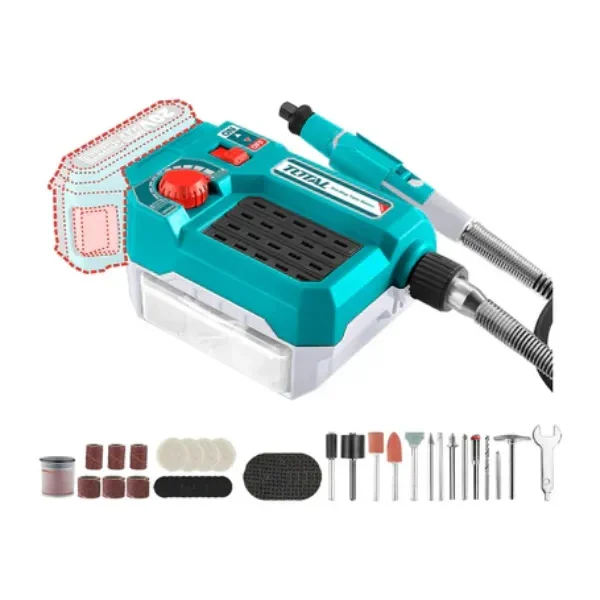 ¿Buscas algo confiable? El HERRAMIENTA MULTIUSO INALAMBRICO 20V + 40 ACCESORIOS TOTAL cumple con lo que necesitas y más.
