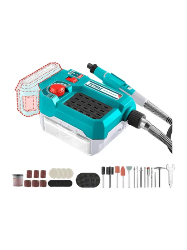 ¿Buscas algo confiable? El HERRAMIENTA MULTIUSO INALAMBRICO 20V + 40 ACCESORIOS TOTAL cumple con lo que necesitas y más.