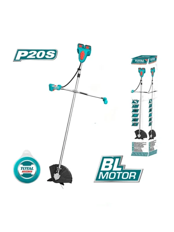 ORILLADORA INALÁMBRICA LITIO-ION 40V + 2 BATERIAS TOTAL ha sido diseñado para brindar comodidad y alto rendimiento en su categoría.