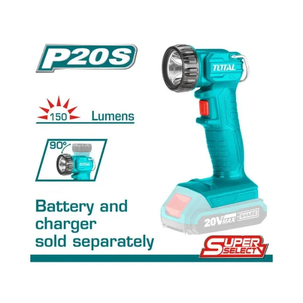 Con el LAMPARA DE TRABAJO INALAMBRICO 5W 20V LITION-ION TOTAL obtendrás un producto confiable, pensado para adaptarse a tus necesidades diarias.