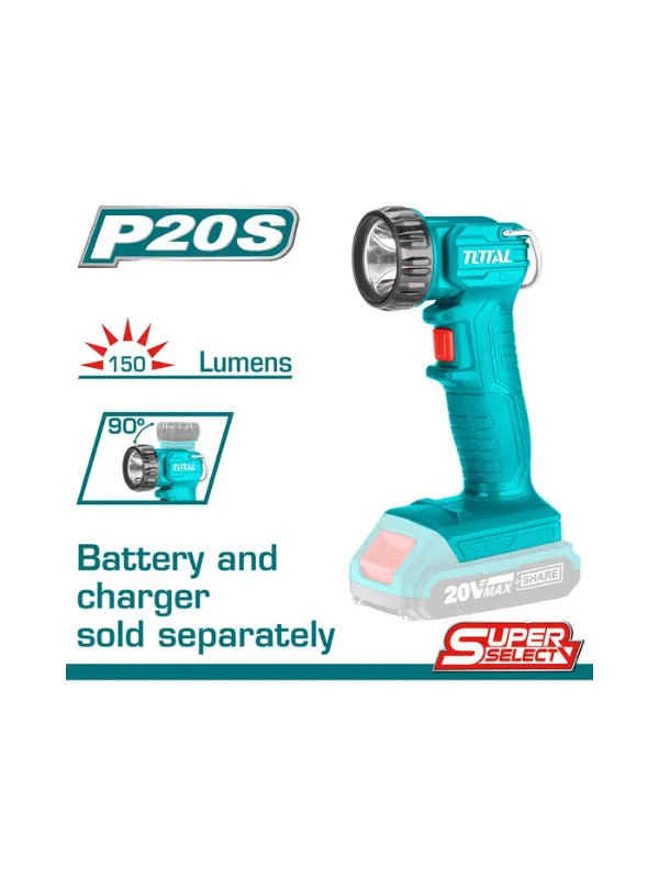 Con el LAMPARA DE TRABAJO INALAMBRICO 5W 20V LITION-ION TOTAL obtendrás un producto confiable, pensado para adaptarse a tus necesidades diarias.