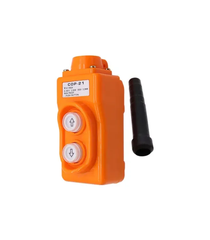 ¿Buscas algo confiable? El Botonera colgante naranja de 2 botones cumple con lo que necesitas y más.
