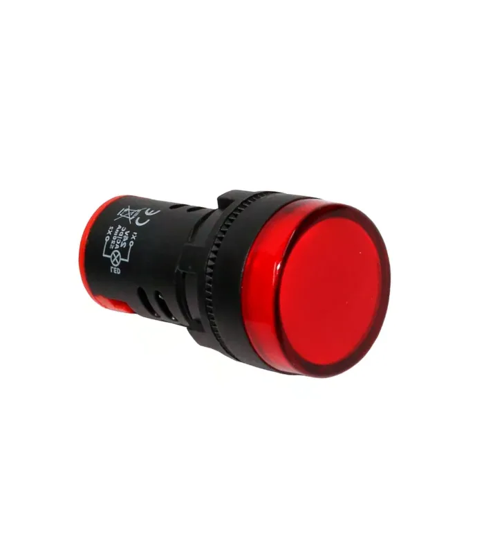 Piloto led 22mm IP67 rojo 220VAC ha sido diseñado para brindar comodidad y alto rendimiento en su categoría.