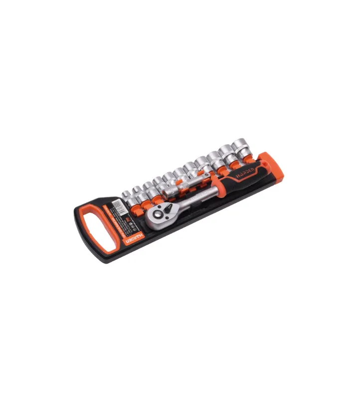 ¿Buscas algo confiable? El Set chicharra 3/8” 13pcs harden cumple con lo que necesitas y más.