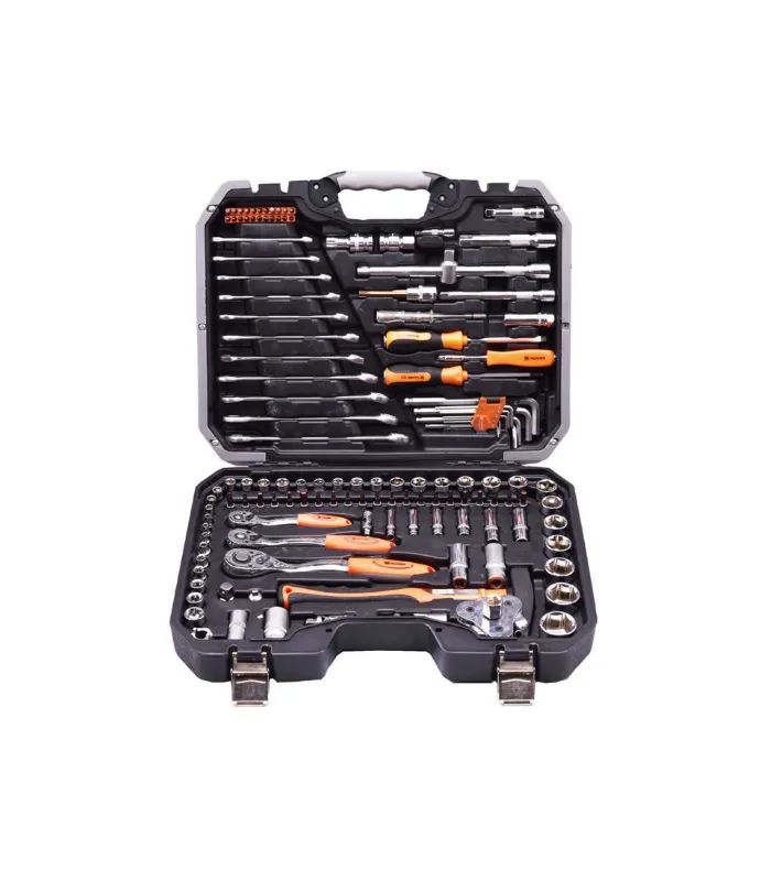 Set herramienta 1/2” & 3/8” & 1/4” 122pcs harden ha sido diseñado para brindar comodidad y alto rendimiento en su categoría.