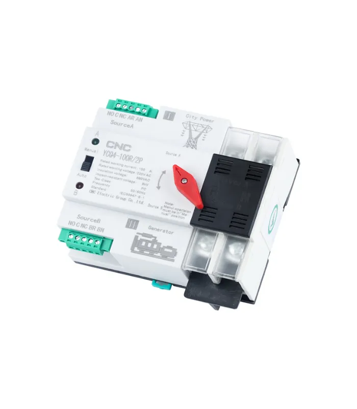 Descubre el Switch de transferencia automatica YCQ4-100R-2P: una solución práctica, moderna y accesible.