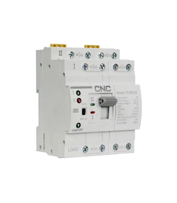 Descubre el Switch de transferencia automatica YCQR-63 4P 63A: una solución práctica, moderna y accesible.