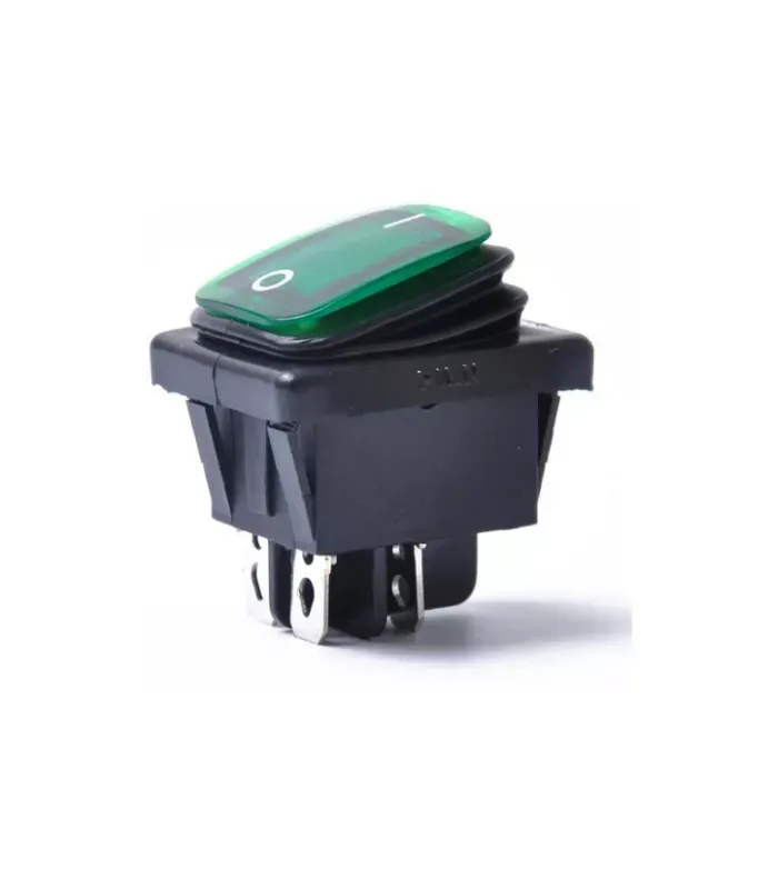 Switch IP65 ON-OFF Verde PILOTO 250VAC 20A 250VAC 4P L: 28mm A:23mm ha sido diseñado para brindar comodidad y alto rendimiento en su categoría.