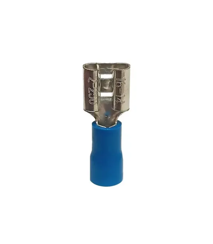 ¿Buscas algo confiable? El Terminal Hembra Azul (3.8mm // 14-16AWG) cumple con lo que necesitas y más.