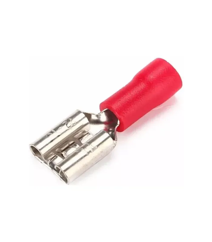 Terminal Hembra Rojo (3.8mm // 22-16AWG) ha sido diseñado para brindar comodidad y alto rendimiento en su categoría.