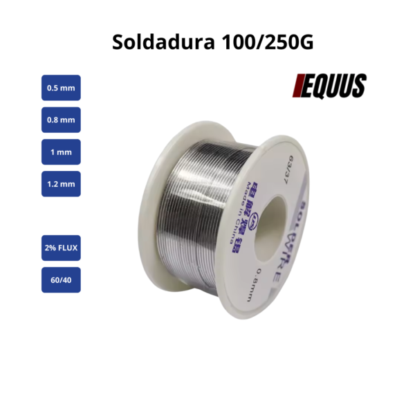 Estaño para Soldar 60/40 – Rollo 100 - 250g