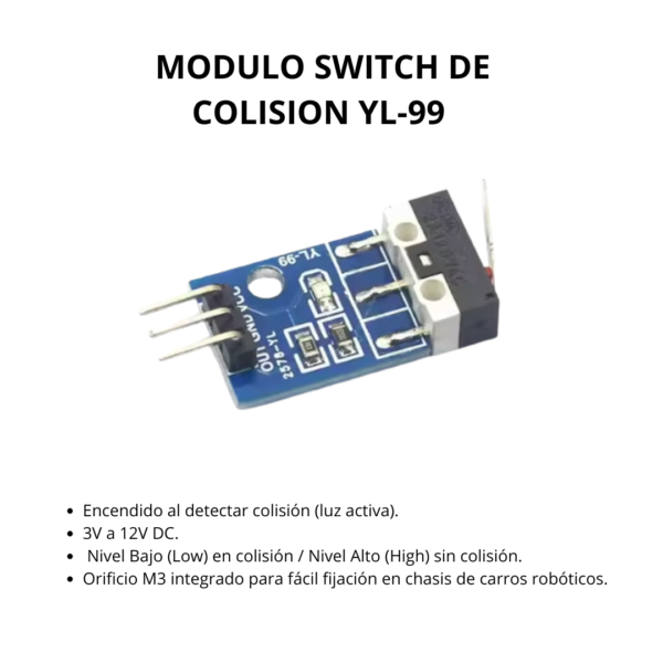 Módulo Switch de Colisión YL-99 para Robótica