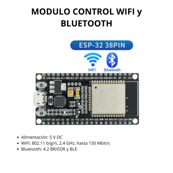 Módulo de Control WiFi y Bluetooth 4.2