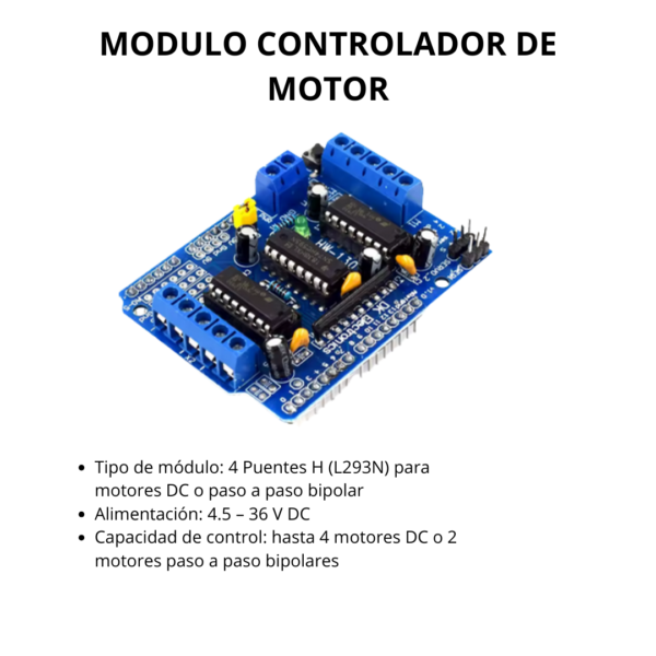 Módulo Controlador de Motores L293