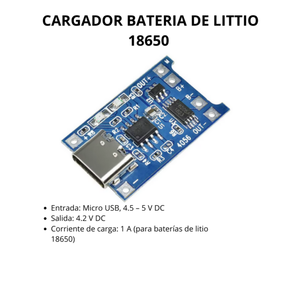 Módulo Cargador de Baterías