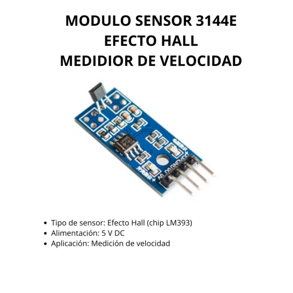 Módulo Sensor de Efecto Hall 3144E