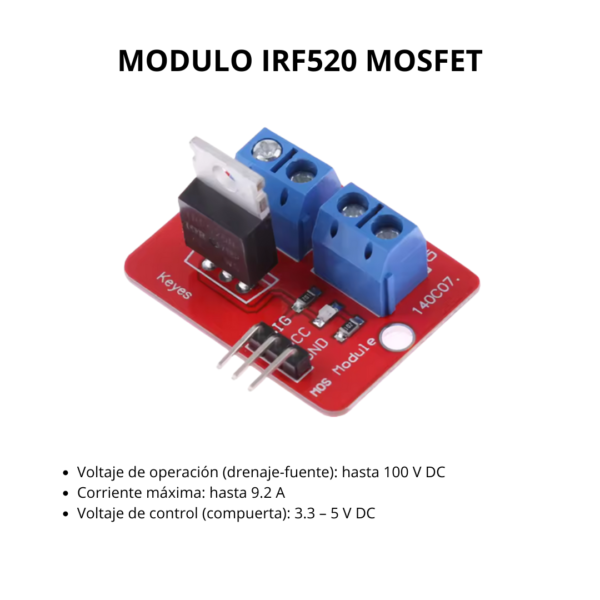 Módulo IRF520 – Controlador MOSFET