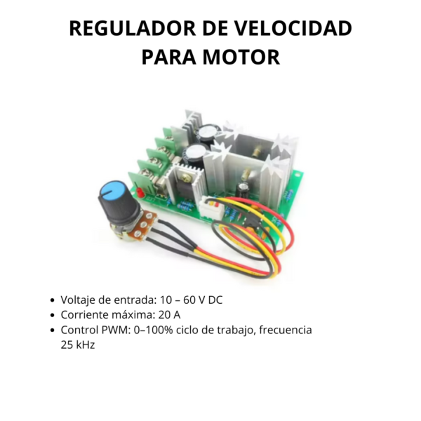 Regulador de velocidad para motor 10 - 60V
